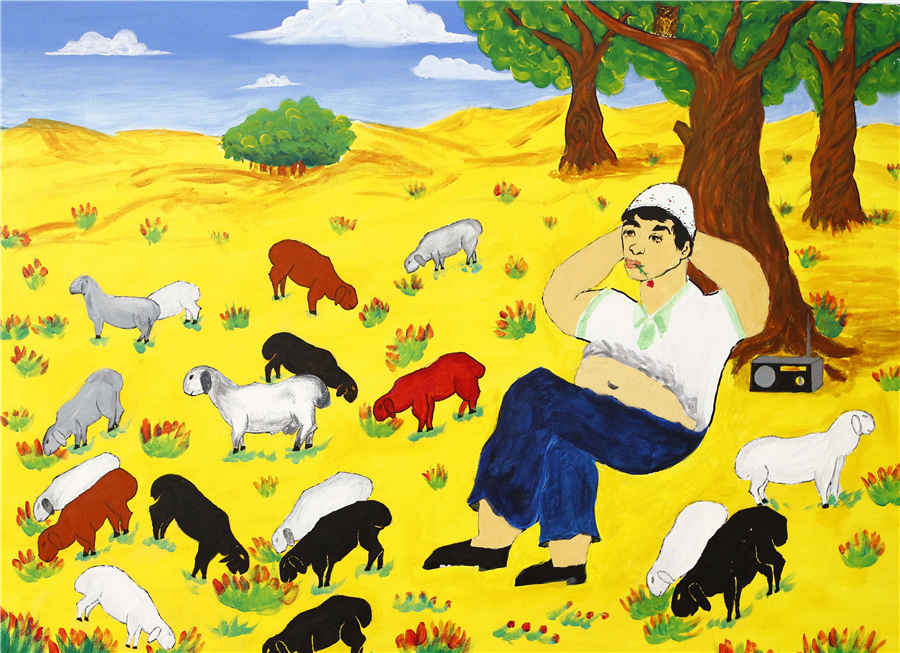 新疆喀什举办家乡美 祖国好主题首届农民画大