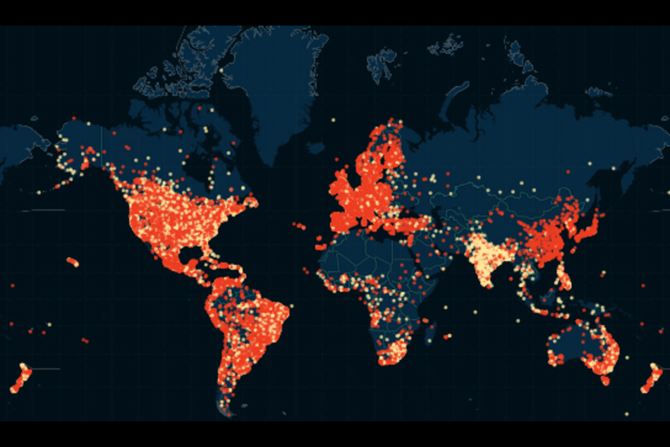 婚外情网站用户分布被绘成地图 中国多个城市